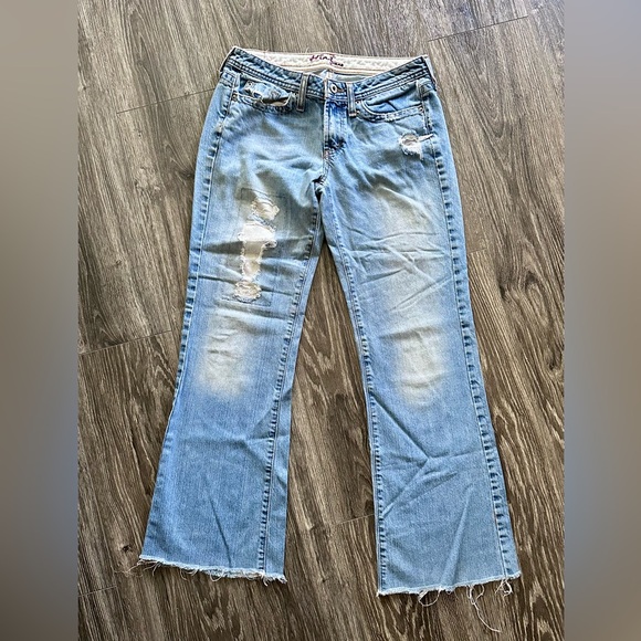 Wide Leg Jeans, Light Wash - Picture 3 of 5